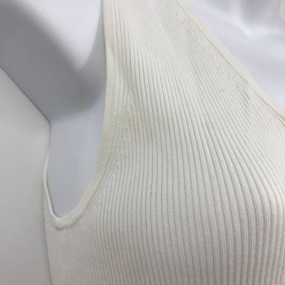 Ted Baker London Adalad A-Line Dress 0 Sleeveless Tweed Skirt Frayed Hem V-Neck - Picture 7 of 10